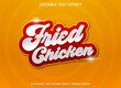 © Fuadi Alhusini - fried chicken text effect template design use for business brand and logo