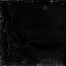 Old Paper Texture In Square Frame For Cover Art. Grungy Frame In Black Background. Can Be Used To Replicate The Aged And Worn Look For Your Creative Design.