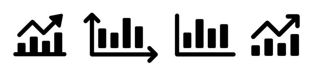 Poster - Graph, Analytics, Chart, Bar icon vector illustration.
