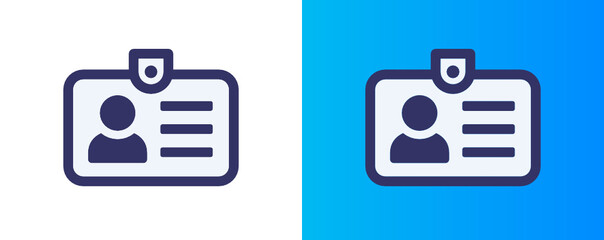 Aufkleber - ID Identity card icon vector illustration