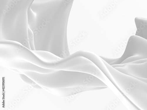 Dekoracja na wymiar  biale-abstrakcyjne-plynne-faliste-tlo