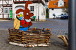 The traditional easter bunny of Herleshausen in Hesse