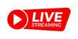 © metelsky25 - Live stream icon or button. Online broadcast logo. Vector illustration.