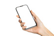 © Rido - Hand holding smartphone with empty screen