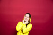 © DariaTrofimova - Photo shot of beautiful positive smiling brunette teen girl