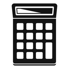 University calculator icon, simple style
