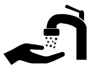 Poster - Se laver les mains à l'eau du robinet