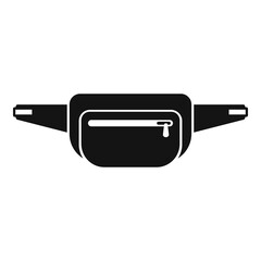 Poster - Female waist bag icon, simple style