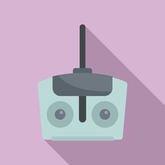 Poster - Drone remote control icon, flat style