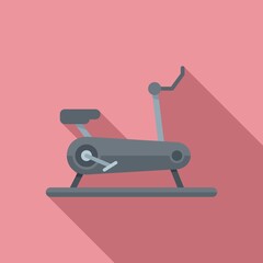 Wall Mural - Indoor exercise bike icon, flat style