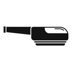 Sticker - Care steam cleaner icon, simple style