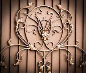 Wall Mural - Style color Large forged gates