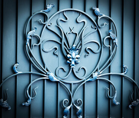 Wall Mural - Style color Large forged gates