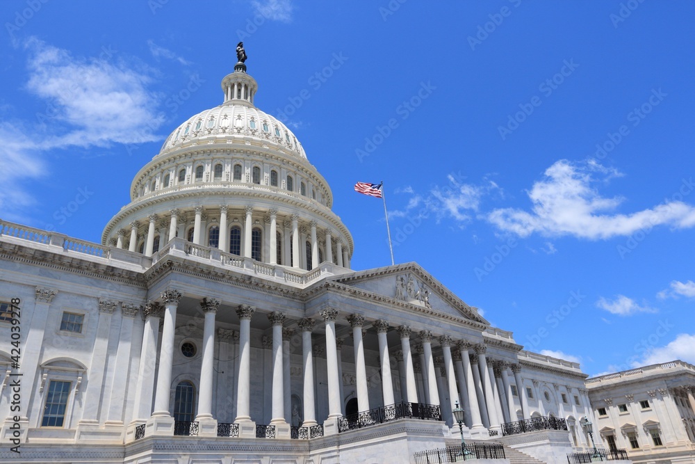 US National Capitol in Washington D.C. - obrazy, fototapety, plakaty 
