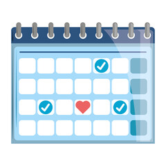 Canvas Print - calendar reminder planning