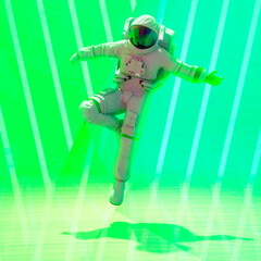 astronaut pin up landing pose