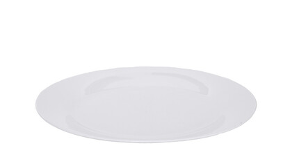 empty white plate for a meal