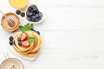 Sticker - Healthy breakfast with pancakes