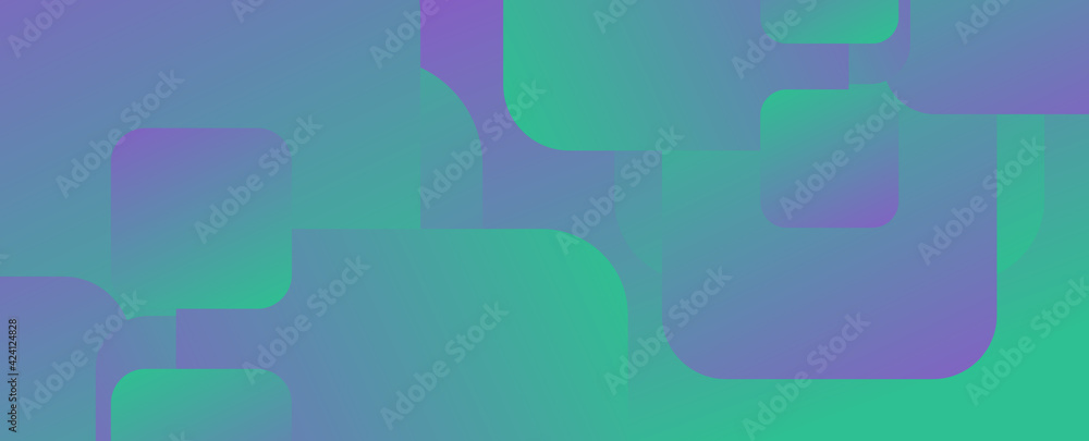 Square shapes composition geometric abstract background. 3D shadow effects and fluid gradients. Modern overlapping forms