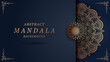 © icondesign2466 - luxury mandala with abstract background. Decorative mandala design for card, cover, poster, print, banner, brochure, invitation.
