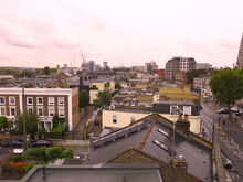 Panorama In London's Rooftops And Buildings