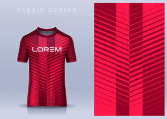 Fabric textile for Sport t-shirt ,Soccer jersey mockup for football club. uniform front view.