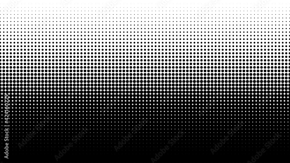 Gradient halftone dots background. Pop art comic texture. Vector ...