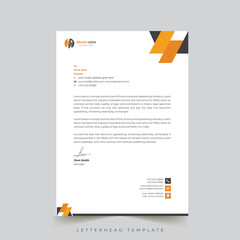 Wall Mural - Modern Letterhead Design Template 