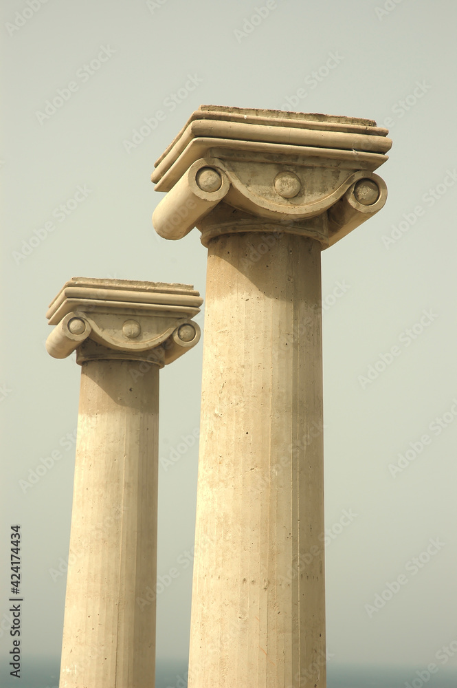 Ancient Roman Columns. History of the Romans Stock Photo | Adobe Stock