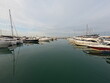 The boats in the harbor of Sochi city in Russia on the seaside of Black Sea 