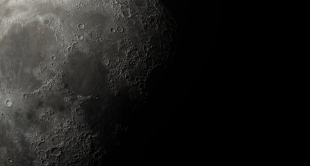Wall Mural - close up of moon