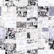 © Olga - Newspaper paper grunge newsprint patchwork seamless pattern background