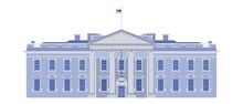 White House Front Entrance Beautiful Building USA