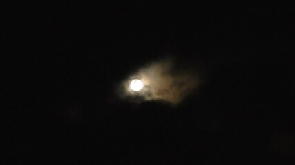Wall Mural - motion of bright full moon
