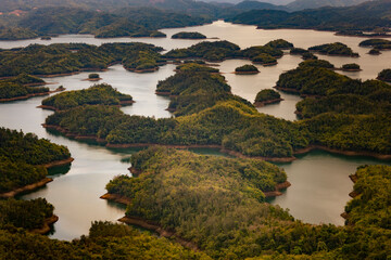 Wall Mural - amazing view of ta dung lake. landscape