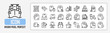 © Hary - Simple Icons Set of Courier Vector in outline flat design. 64x64 Pixel Perfect