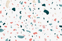 Colorful Terrazzo Abstract Background Pattern