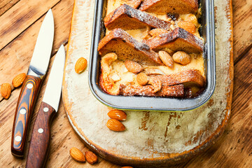 Poster - French cottage casserole on wooden table