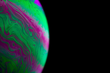 space nasa. globe planet earth in galaxy universe with abstract sun on black background. astronomica