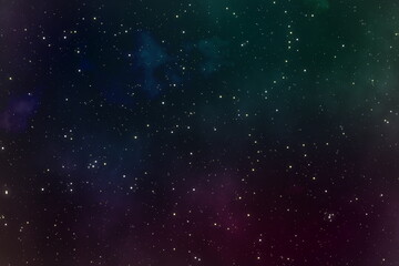 Wall Mural - Colorful of space scape full of shining stars in the Galaxy