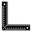 © anatolir - Carpenter angle ruler icon, simple style