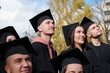 © .shock - Group of diverse international graduating students celebrating