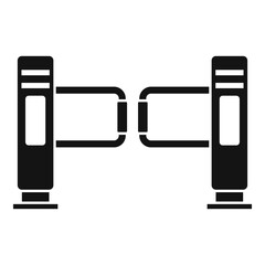 Poster - Turnstile icon, simple style