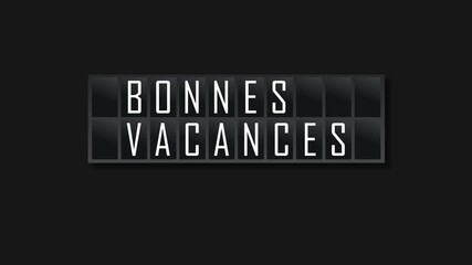 Poster - bonnes vacances