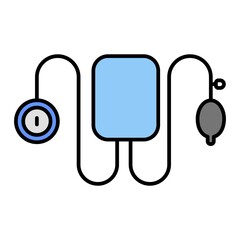 Sticker - Vector BP Apparatus Outline Icon Design