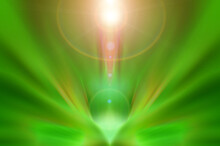 Abstract Futuristic Green Background. Copy Space.