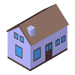 Sticker - House rent icon. Isometric of House rent vector icon for web design isolated on white background