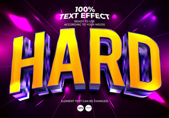 Hard Editable Text Effect