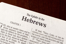 The Book Of Hebrews Title Page Close-Up