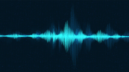 Classic Sound Wave Background,technology and earthquake wave diagram concept,design for music studio and science,Vector Illustration.